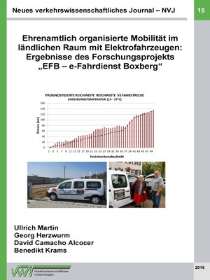 cover image of Neues verkehrswissenschaftliches Journal--Ausgabe 15